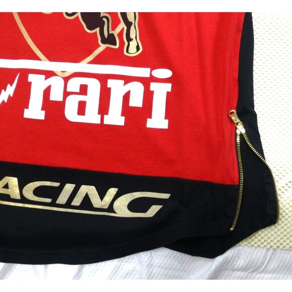 Grand Prix Racing Bull Graphic T-Shirt By Contender XL Red/Black Gold Details Zi - Picture 2 of 11